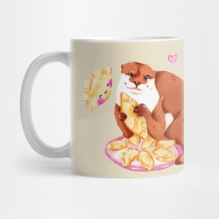 Otter loves her Pierogi! Mug